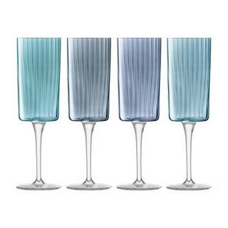 LSA 4 Flûtes à Champagne Gems Saphir  