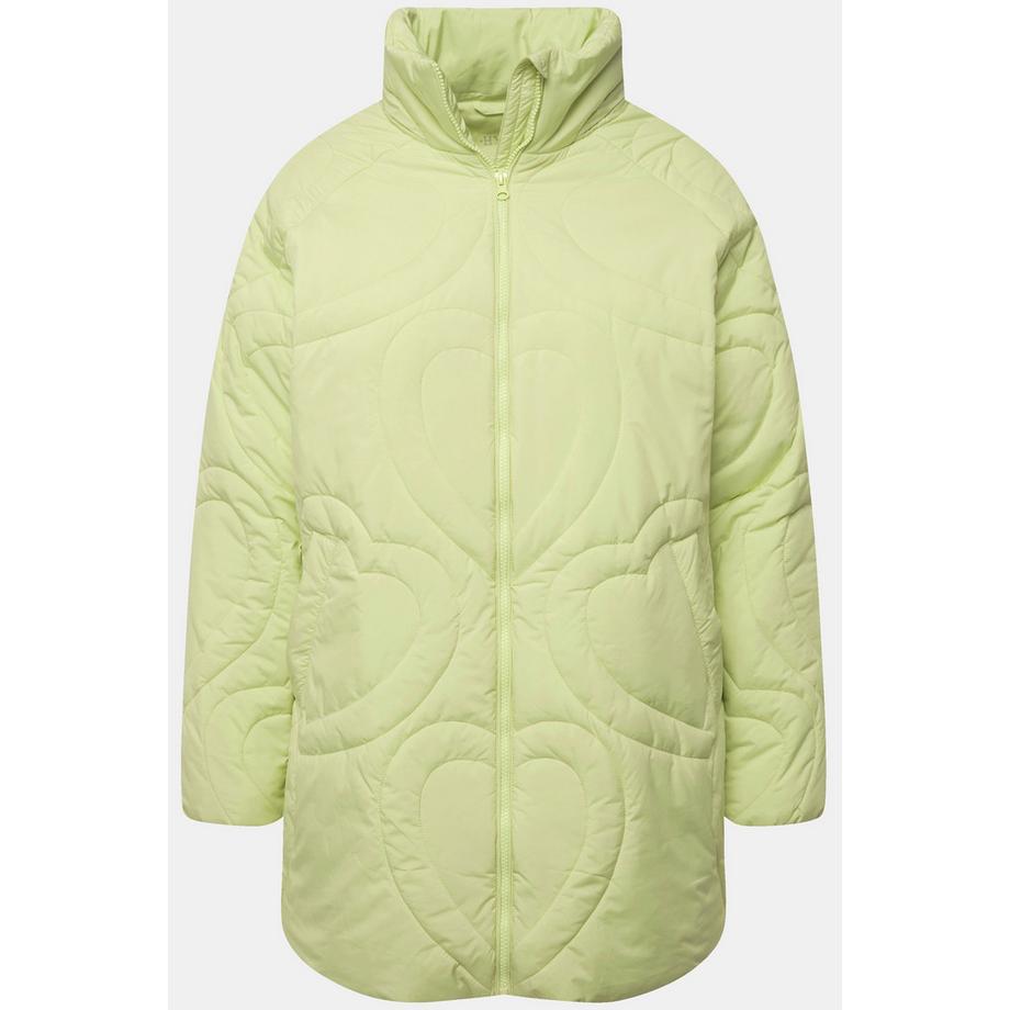 Ulla Popken Veste Matelassée Fonctionnelle Cœurs Déperlante  