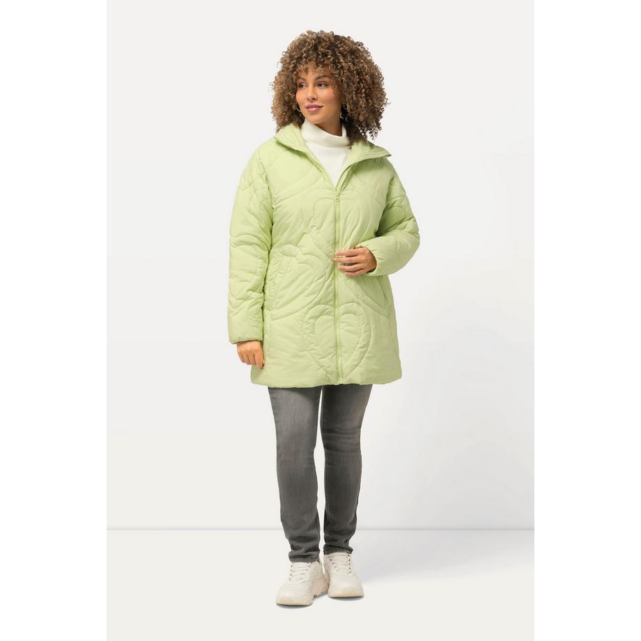 Ulla Popken Veste Matelassée Fonctionnelle Cœurs Déperlante  