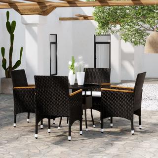 VidaXL set da pranzo da giardino Polirattan  