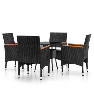 VidaXL set da pranzo da giardino Polirattan  