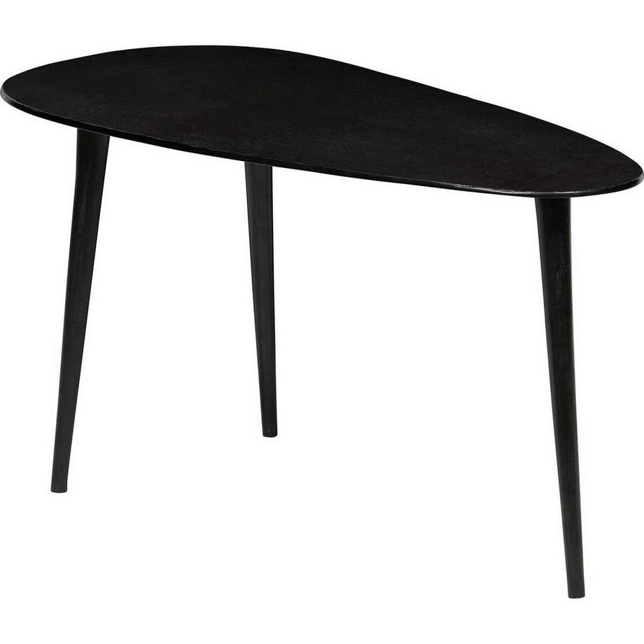 mutoni Tavolino Triangle in metallo nichel nero (set di 2)  