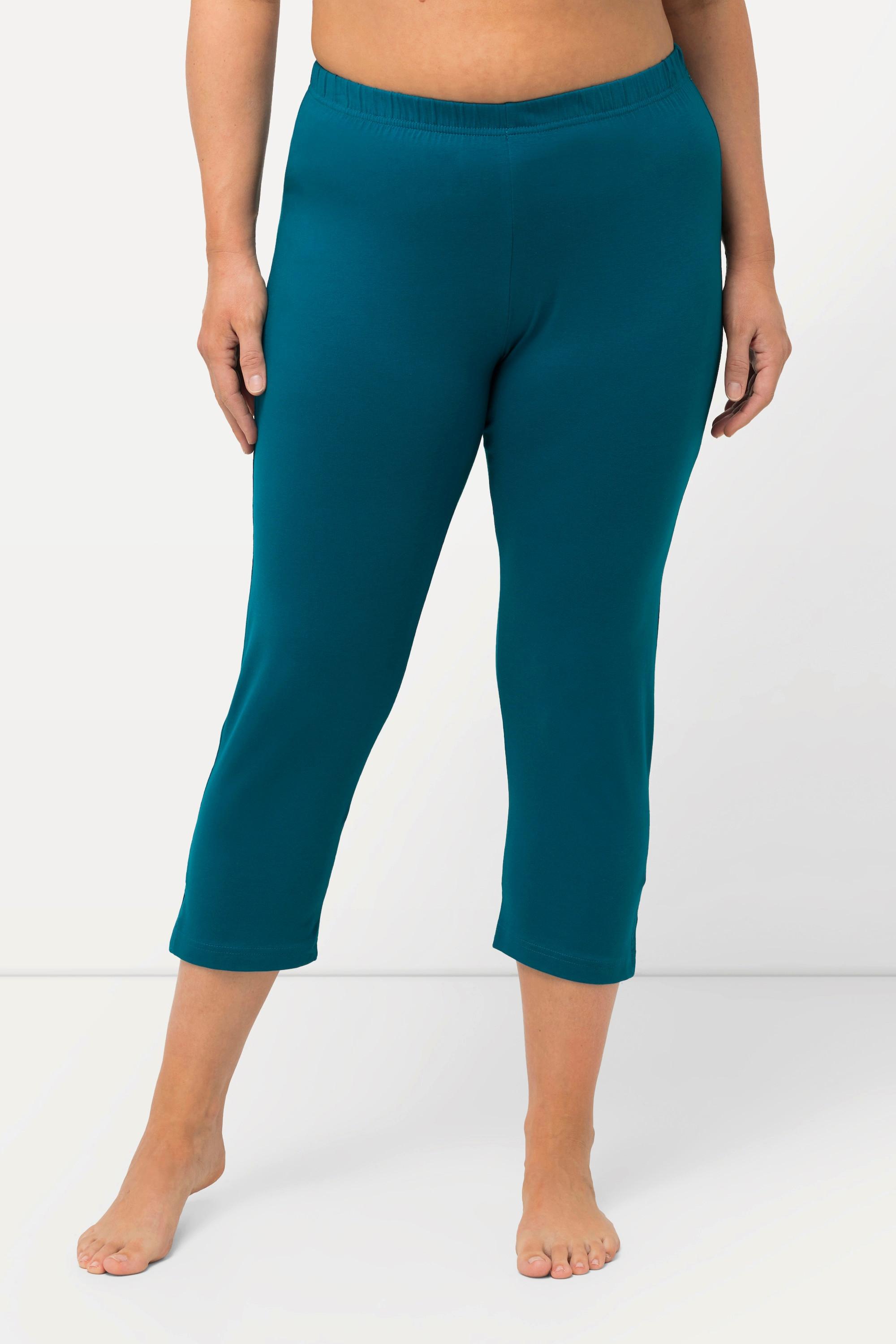 Ulla Popken  Pantaloni Capri a 7/8 con cintura elastica, fino alla tg. 72/74 