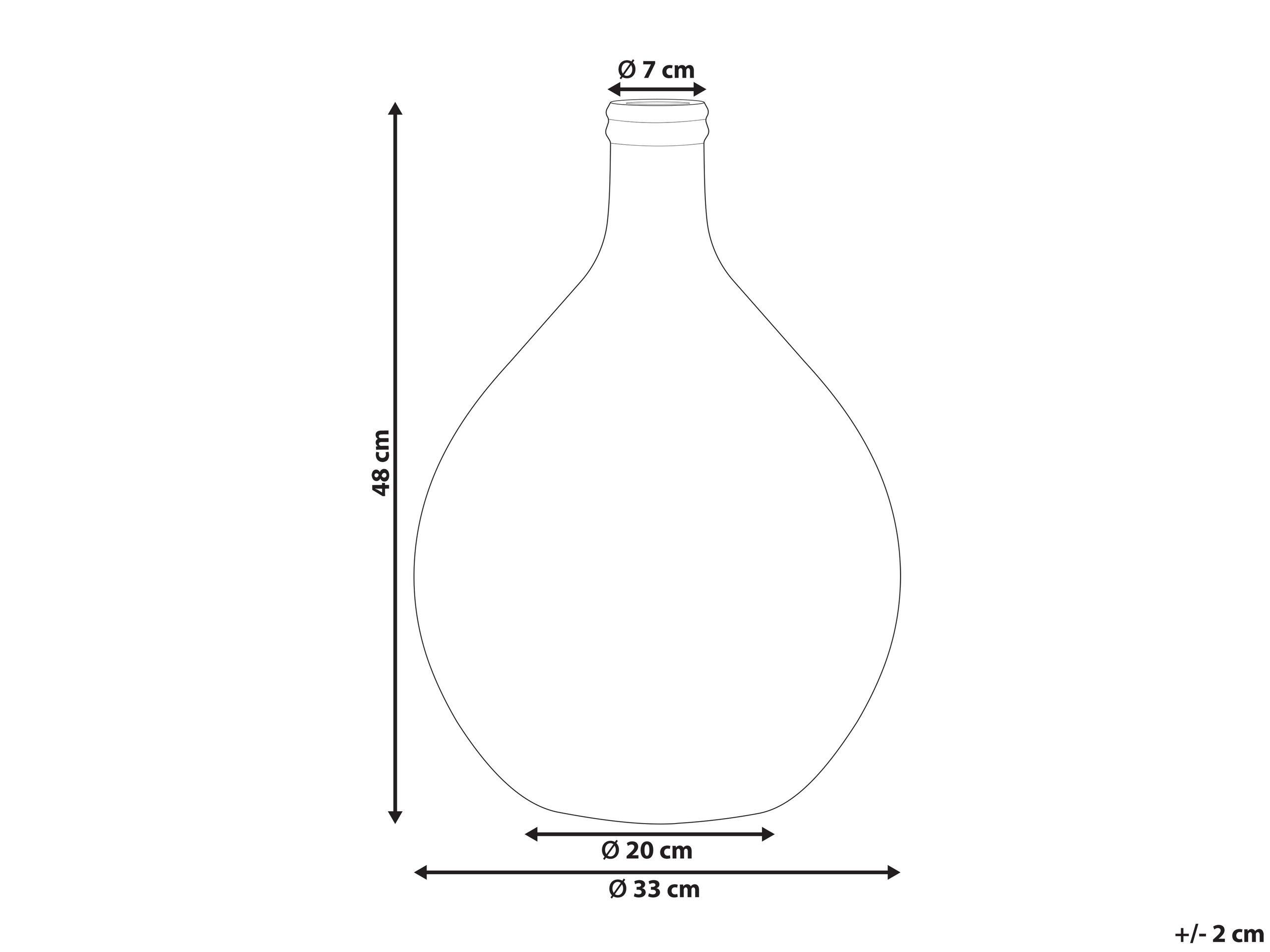 Beliani Décorations en Verre Moderne CHATNI  