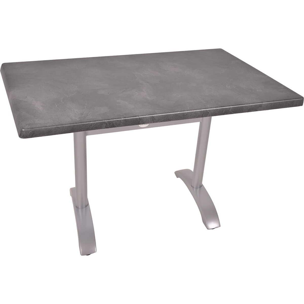 mutoni pleasure Bistrotisch Dark Slate Pamir silber 120x80  