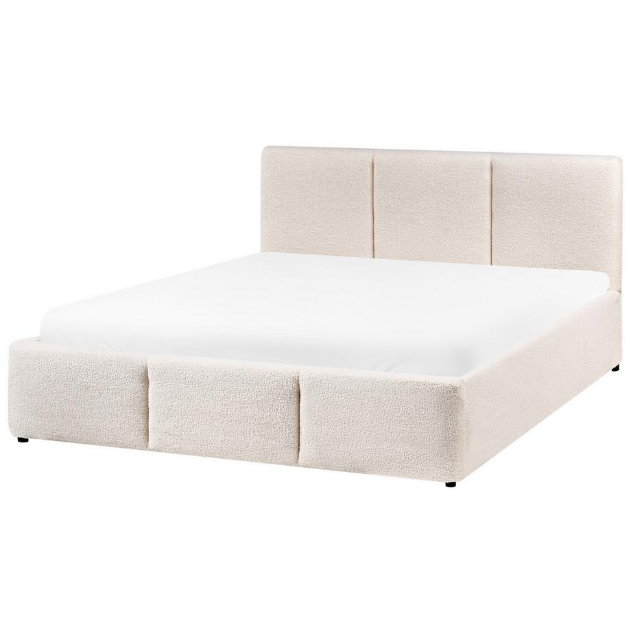 Beliani Letto contenitore en Bouclé  BOUSSE  