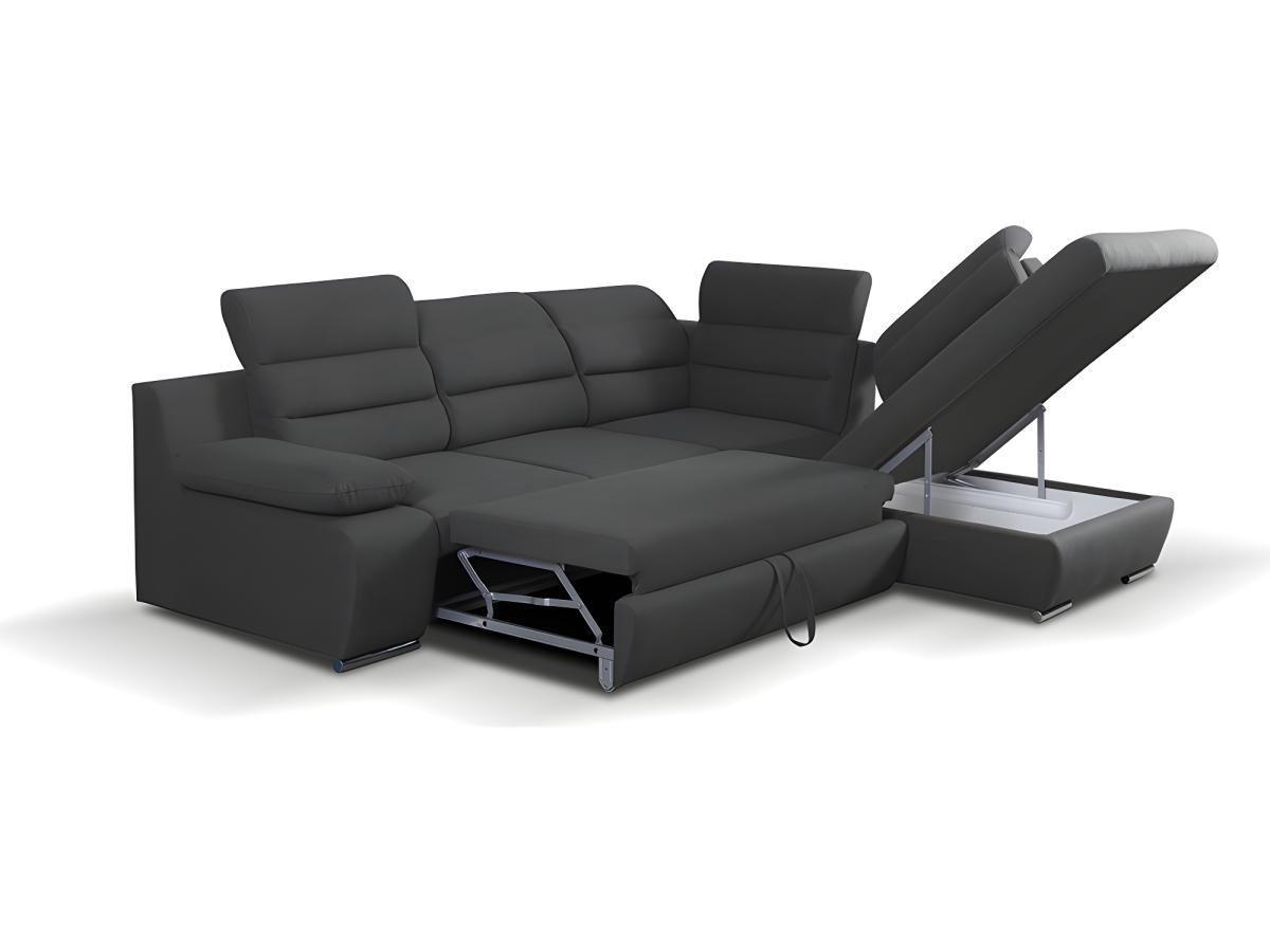 Vente-unique Ecksofa mit Schlaffunktion PYLOS Ecke Rechts  