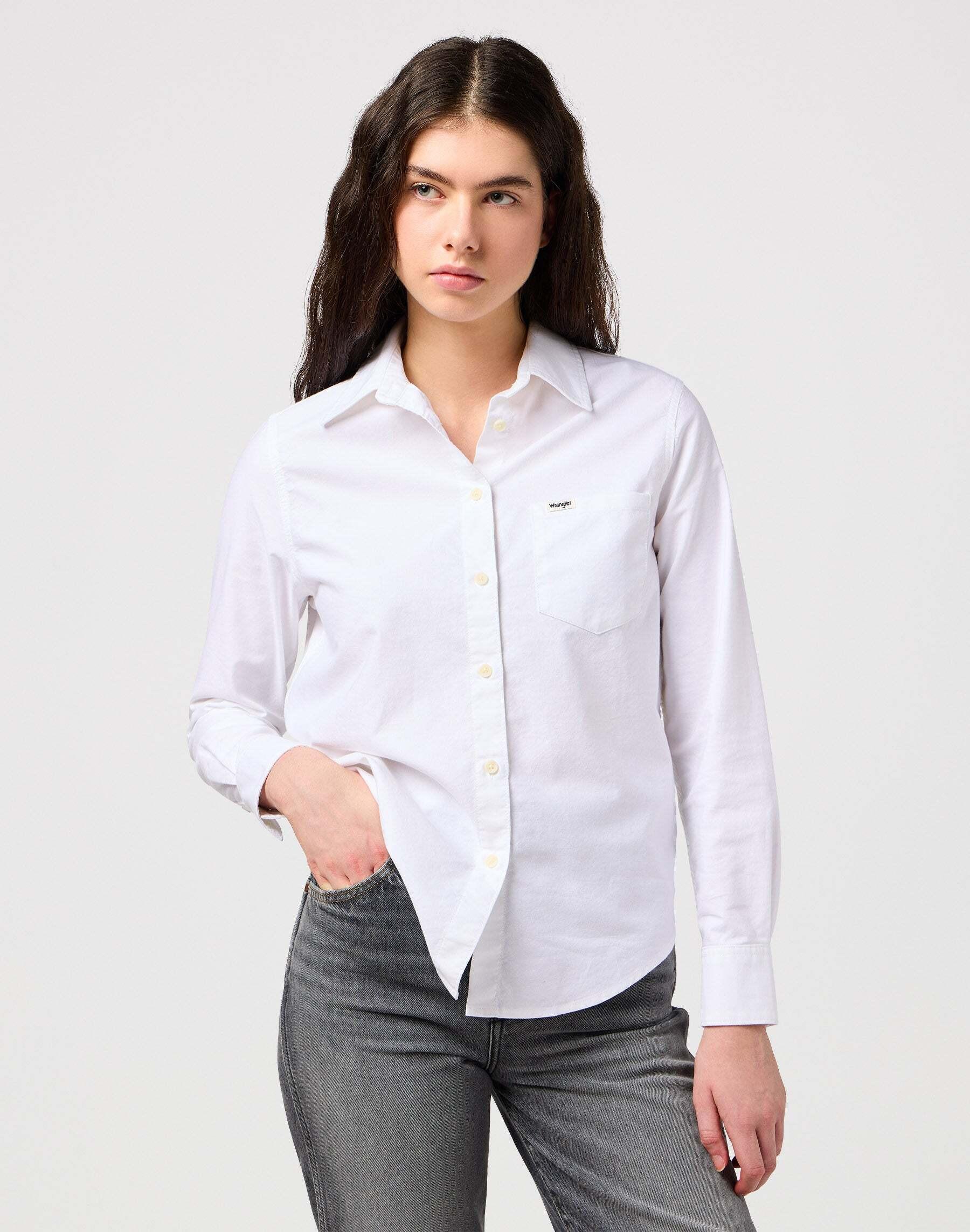 Image of Hemden One Pocket Shirt Damen Weiss L