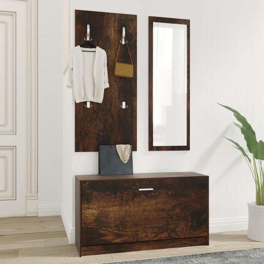 VidaXL set di scarpiere Legno multistrato  