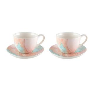 Aulica TASSES A CAFE ET SOUS TASSES - TREASURE MINE - LOT DE 2 PAR BOITE DE - 2  