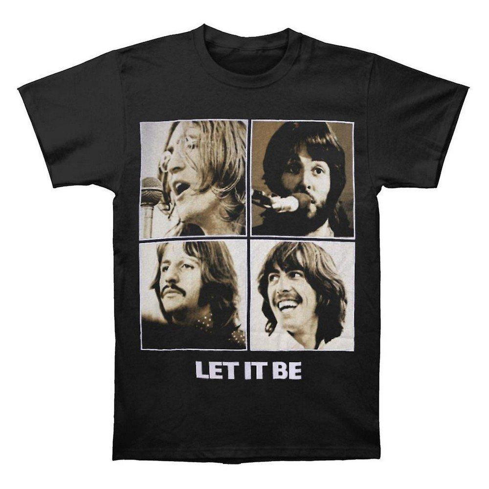 Image of Let It Be Sepia Tshirt Damen Schwarz S