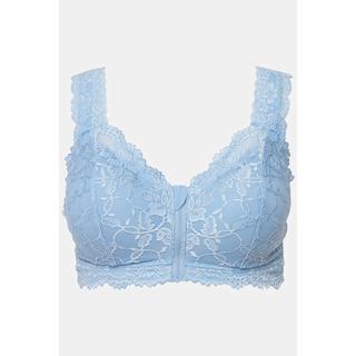 Ulla Popken  Bralette senza ferretto con pizzo e zip 