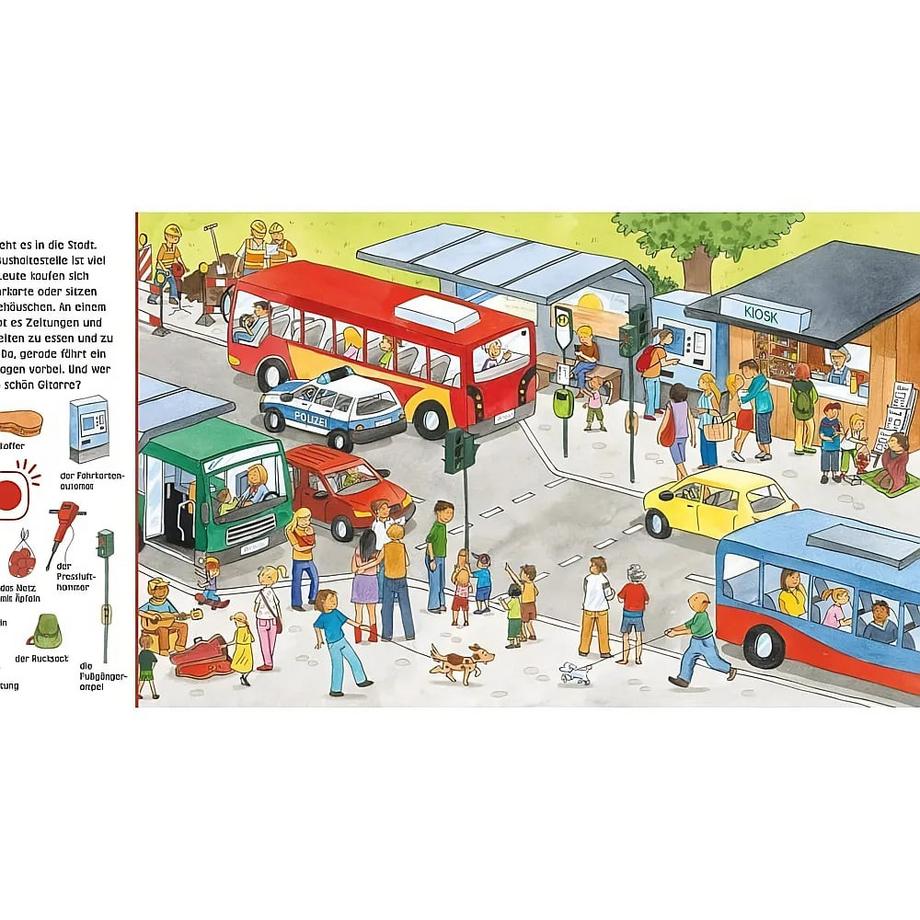 Hör mal (Soundbuch): Wimmelbuch: Stadt X Gebundene Ausgabe 