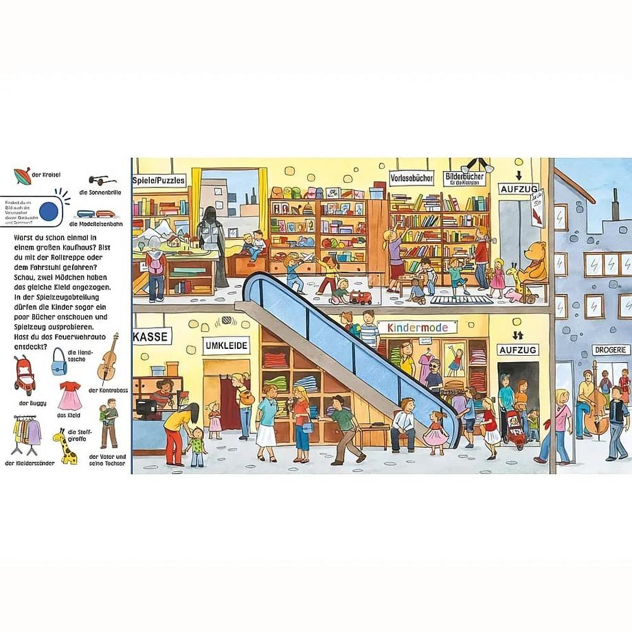 Hör mal (Soundbuch): Wimmelbuch: Stadt X Gebundene Ausgabe 