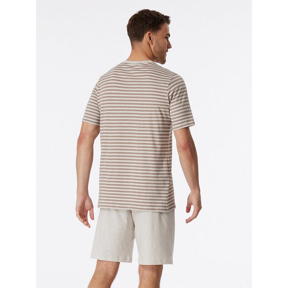 Schiesser Gestreiftes Kurzarm Pyjama Set  