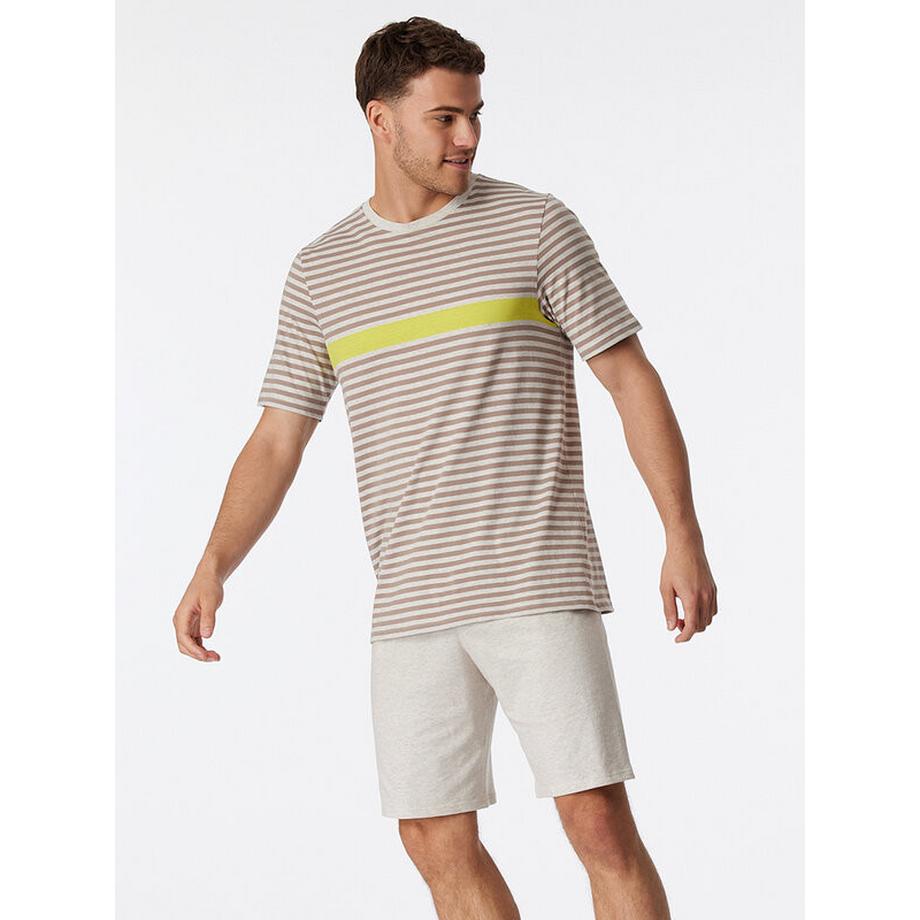Schiesser Gestreiftes Kurzarm Pyjama Set  