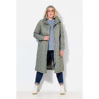 Ulla Popken Cappotto Trapuntato Funzionale Idrorepellente Cappuccio  