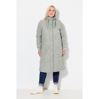Ulla Popken Cappotto Trapuntato Funzionale Idrorepellente Cappuccio  