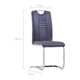 VidaXL Chaise de salle à manger cuir artificiel  