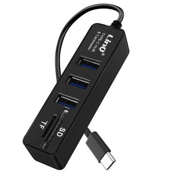 LinQ HUB 3 USB-Ports + SD/Micro-SD-Karte