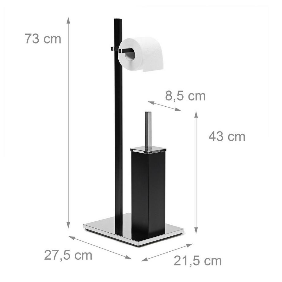 B2X Ensemble de toilette noir mat  