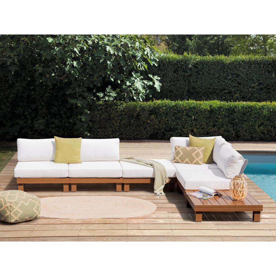 Beliani Set lounge pour jardin en Aluminium Boho SANZA  