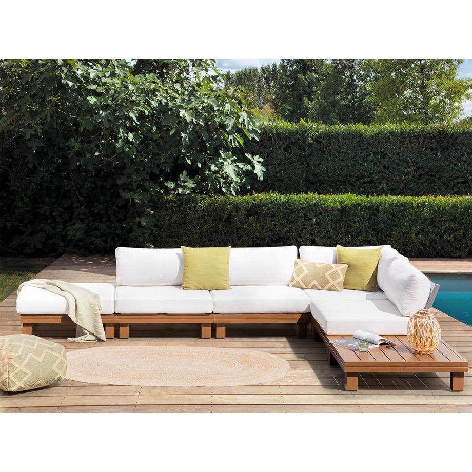 Beliani Set lounge pour jardin en Aluminium Boho SANZA  