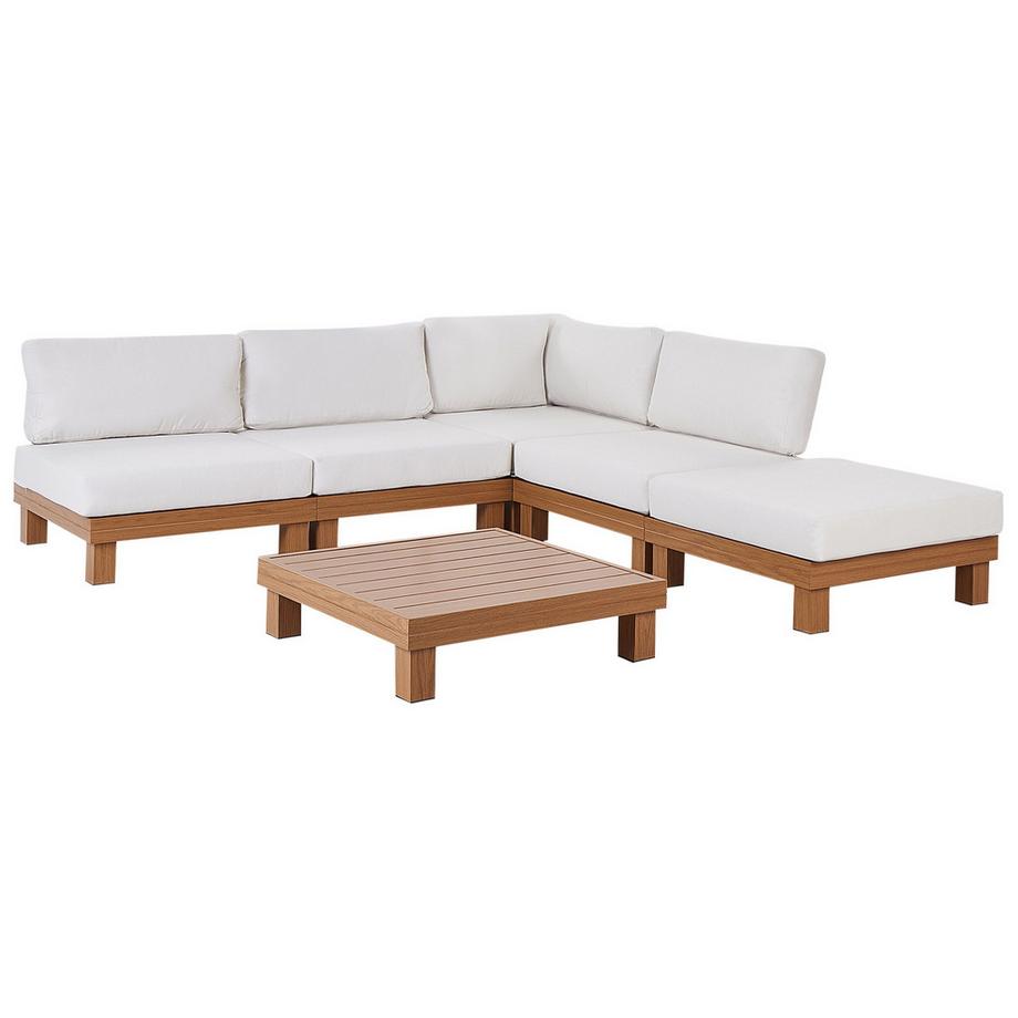 Beliani Set lounge pour jardin en Aluminium Boho SANZA  