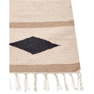 Beliani Tapis en Coton Traditionnel BERDIK  