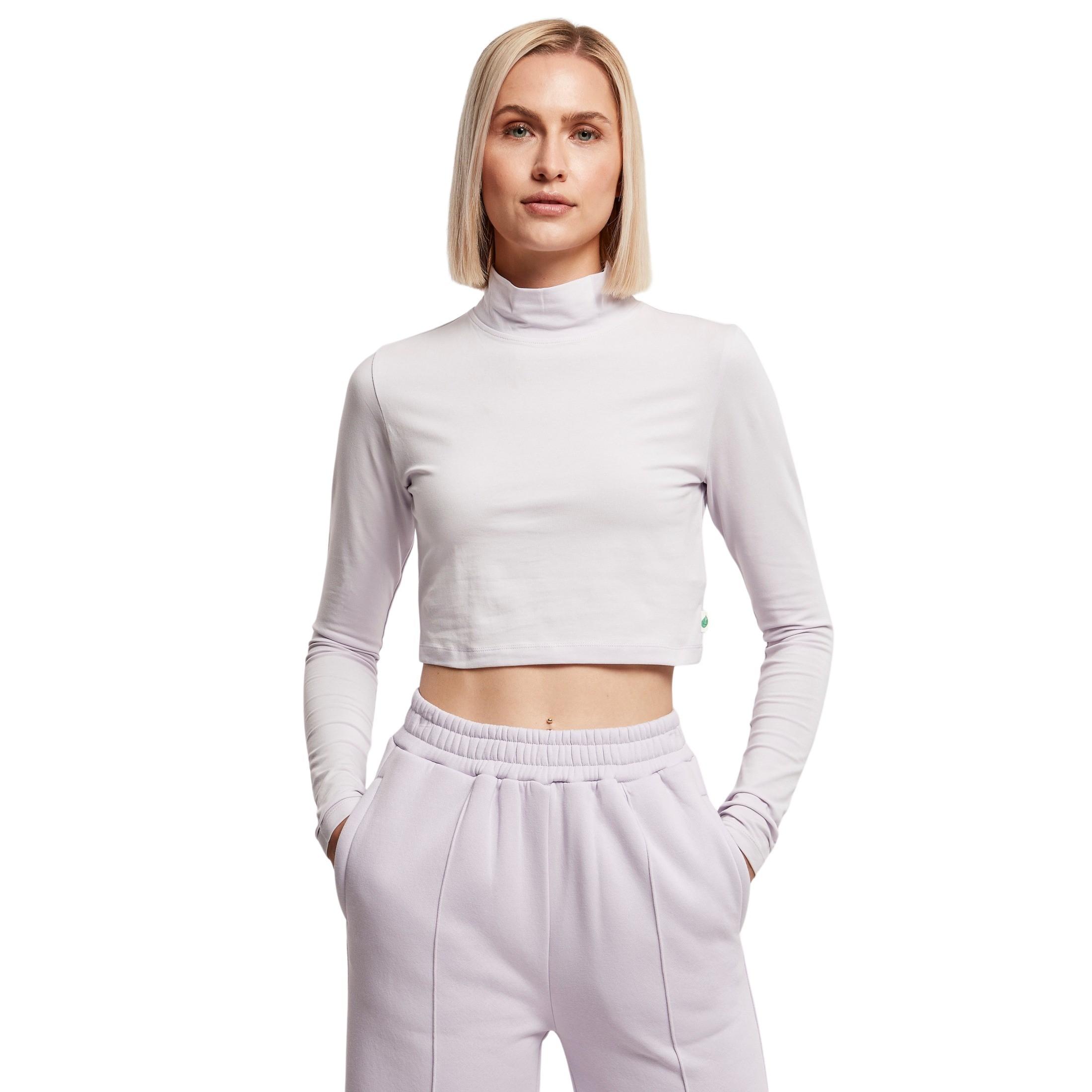 URBAN CLASSICS Cotone Biologico Maglietta a Maniche Lunghe  