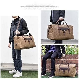 Only-bags.store  Sacs de voyage Sac de week-end en toile imperméable en cuir 