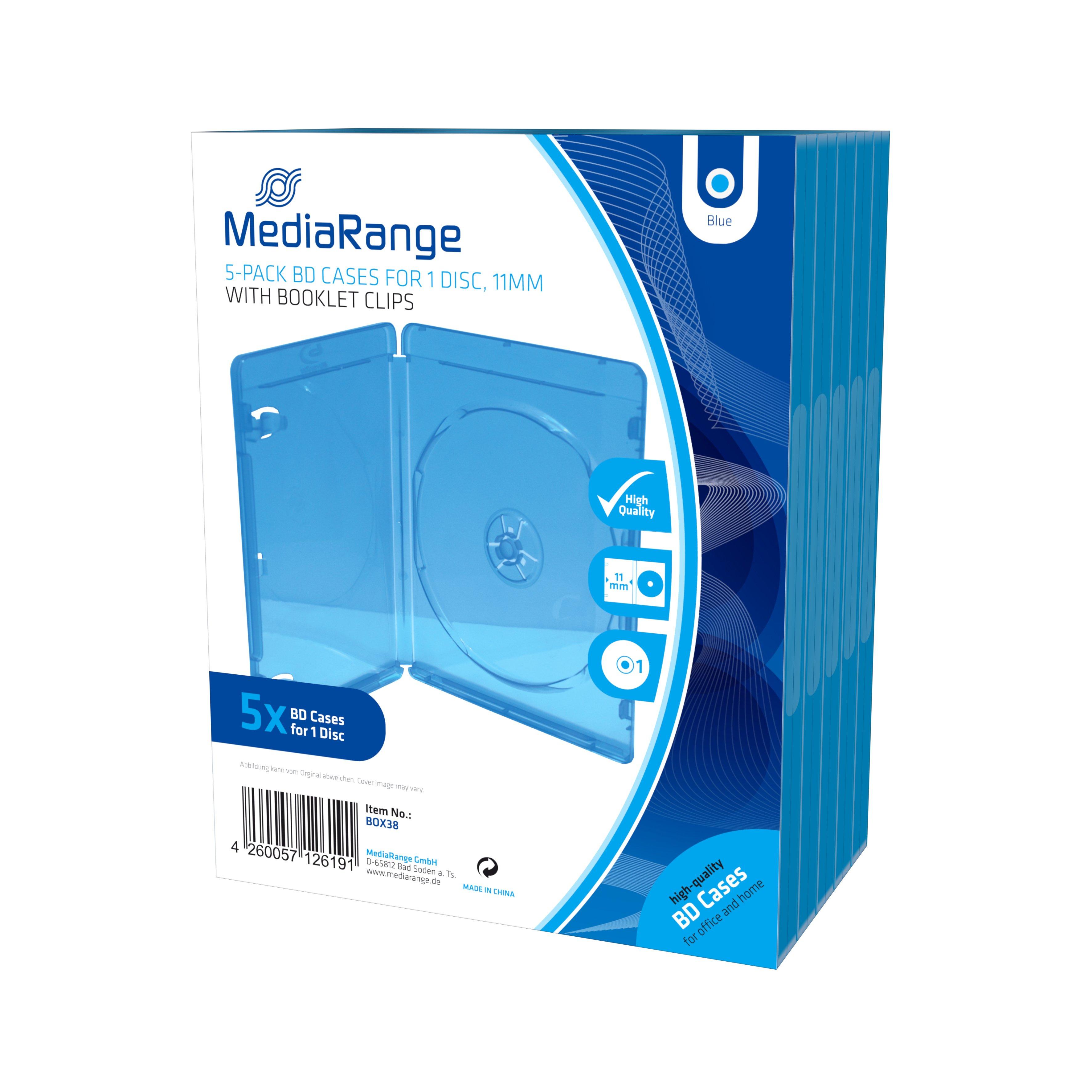 MediaRange  MediaRange BOX38 CD-Hülle Blu-ray-Gehäuse 1 Disks Blau 