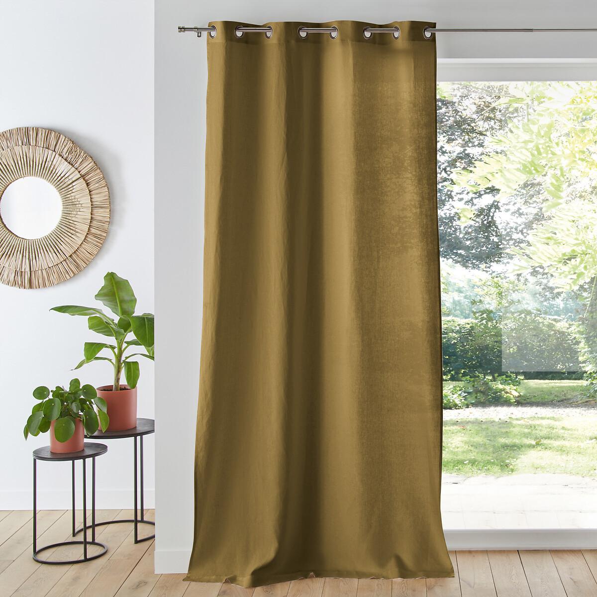Image of Vorhang Onega Mit Ösen Unisex Braun 135x180 cm