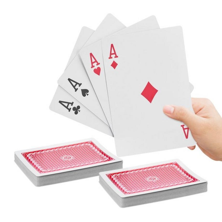 Cartes à jouer Jumbo 2 jeux