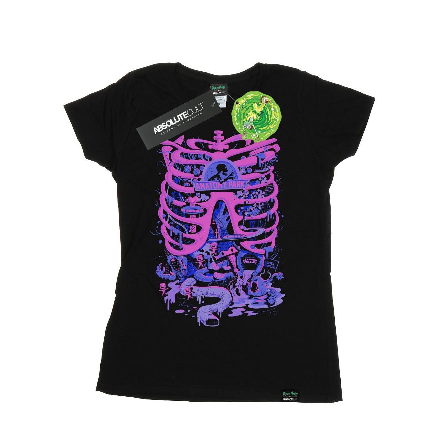 Image of Anatomy Park Tshirt Damen Schwarz XXL