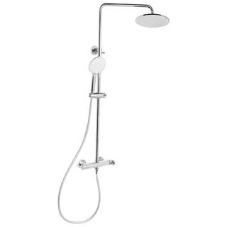 Beliani Set doccia con miscelatore e soffione a pioggia en Ottone Moderno CATAMARCA  