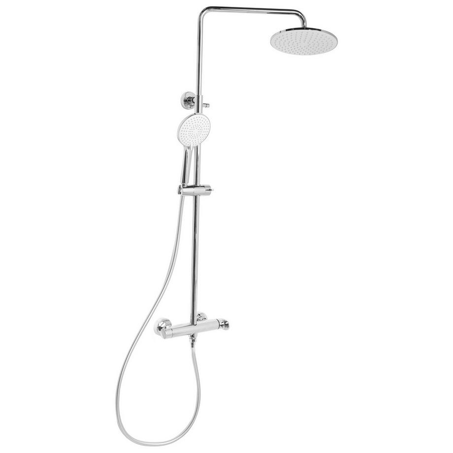 Beliani Ensemble de douche avec mitigeur et douche de pluie en Laiton Moderne CATAMARCA  