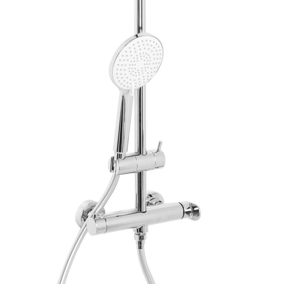 Beliani Ensemble de douche avec mitigeur et douche de pluie en Laiton Moderne CATAMARCA  