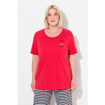 Maglia pigiama, cuori, mezza manica