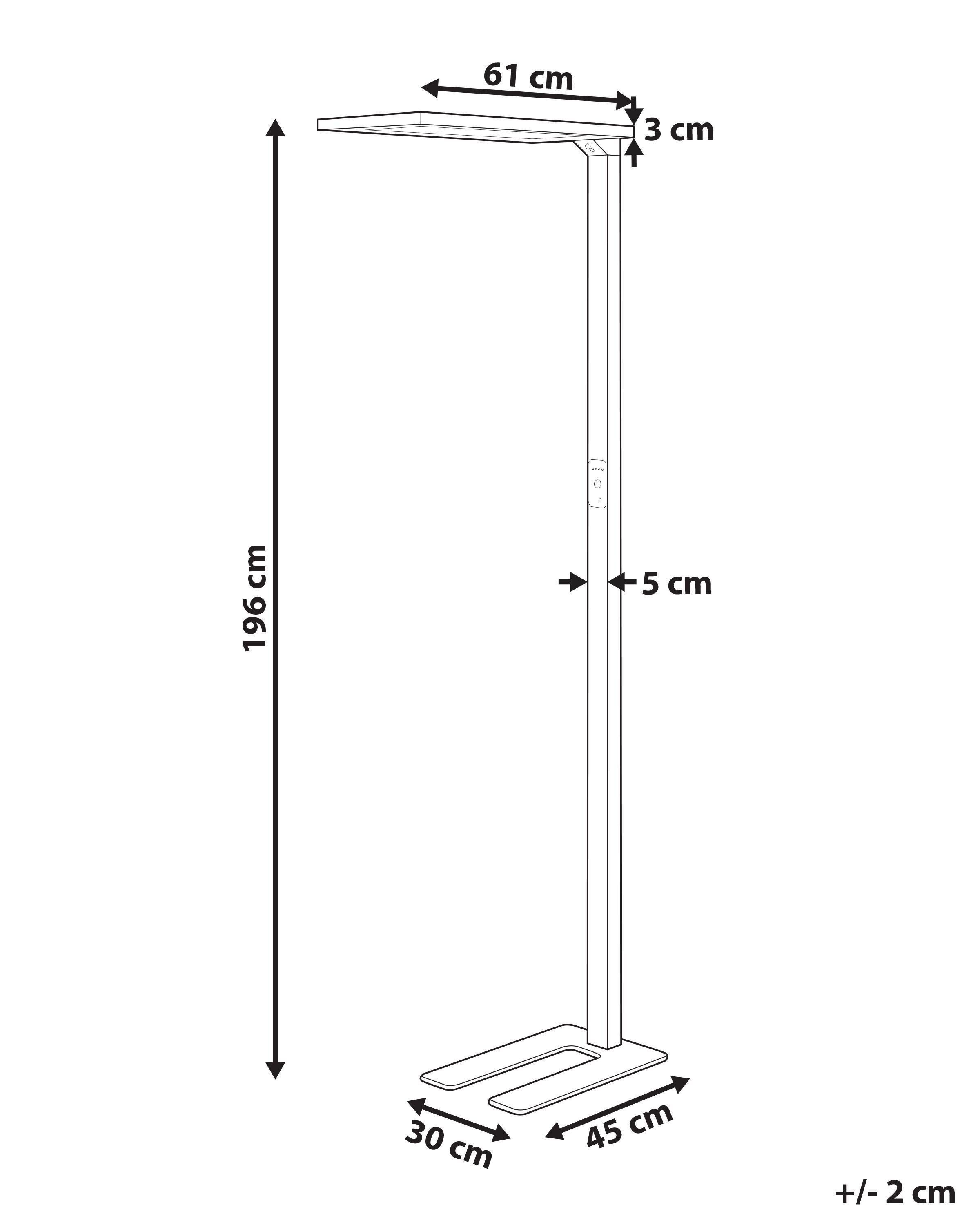 Beliani Stehleuchte aus Aluminium Modern ORION  