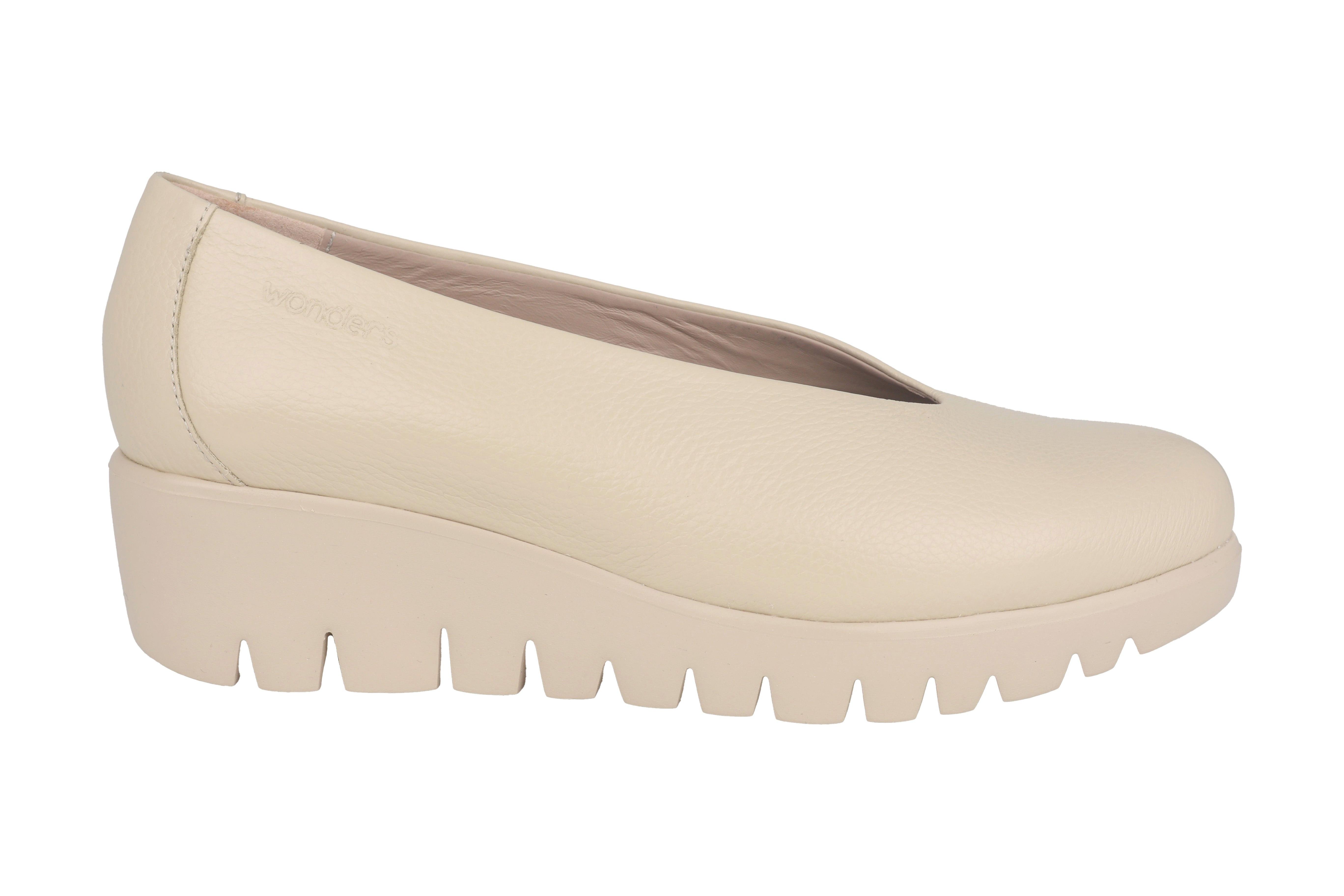 Image of Fly - Leder Pump Damen Beige 38