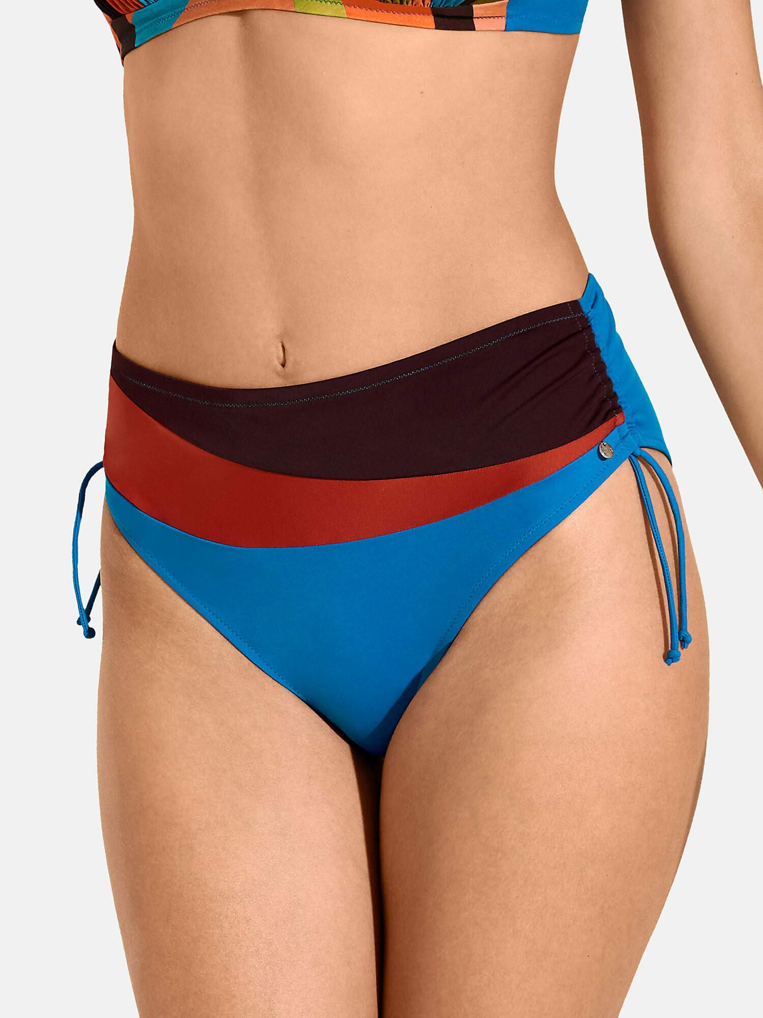 Image of Bikinistrümpfe Mit Hoher Taille Verstellbare Seiten Viviero Unisex Blau 40