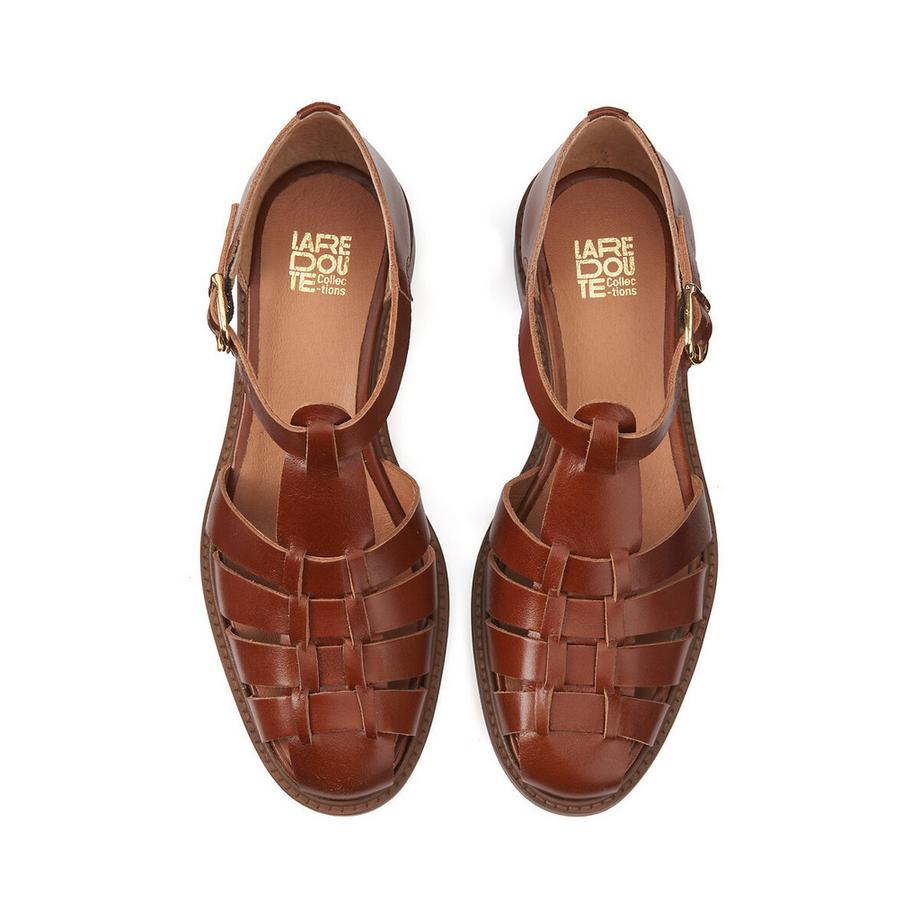 La Redoute Collections  Geschlossene Sandalen aus Leder 