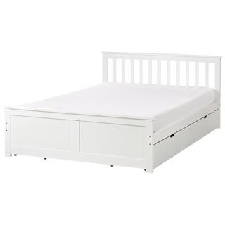 Beliani Letto con cassetti contenitori en Legno di pino Scandinavo OLENDON  