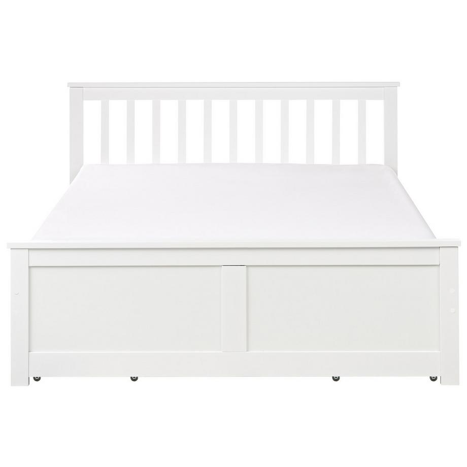 Beliani Letto con 4 cassetti en Legno di pino  OLENDON  