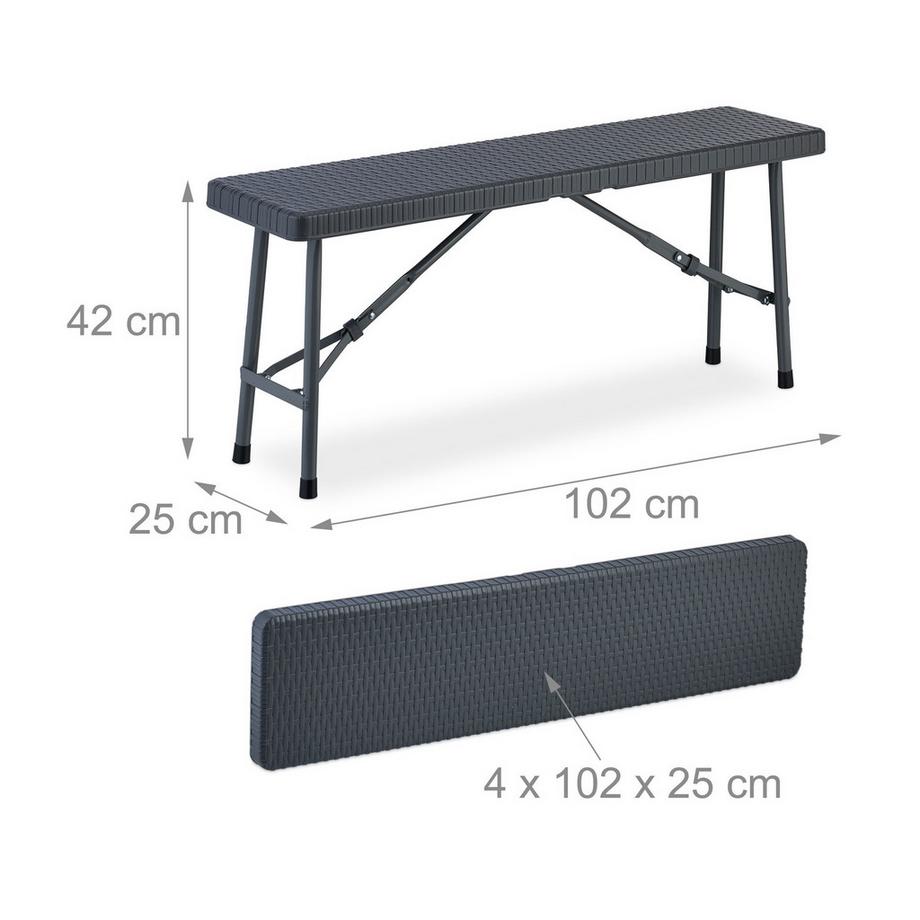 Northio lot de 2 bancs à bière 102 cm  