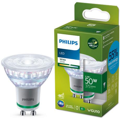 PHILIPS Faretto LED GU10 50W 375lm 3000K Classe energetica A  