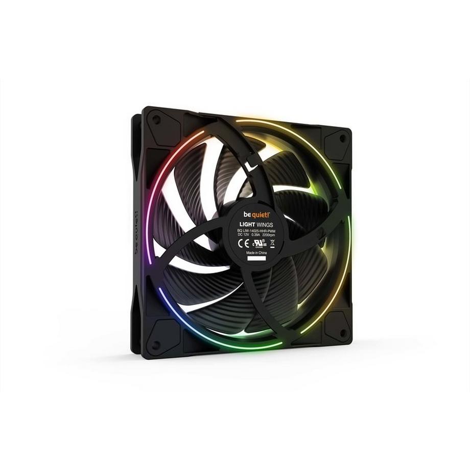BE QUIET!  ! Light Wings | 140mm PWM Triple Pack high-speed Boitier PC Ventilateur 14 cm Noir 3 pièce(s) 