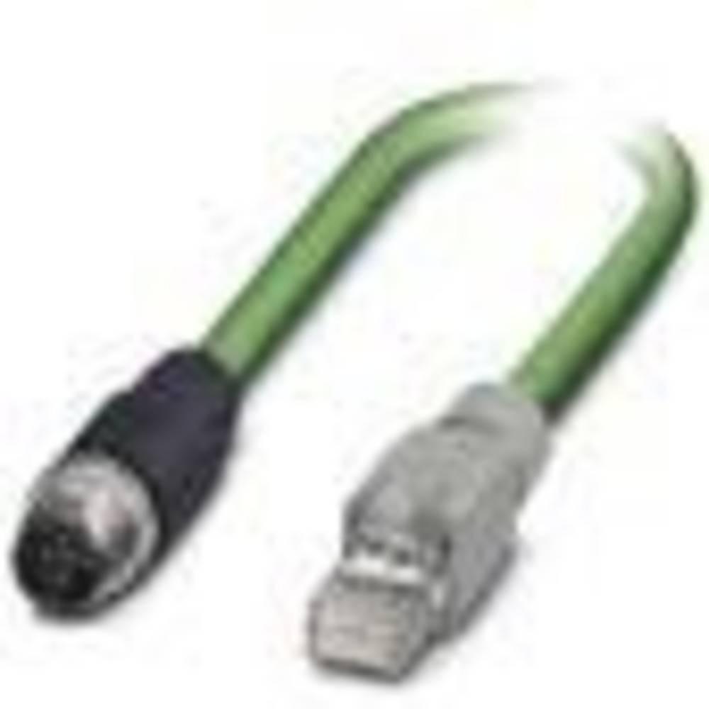 Phoenix Contact  M12 / RJ45 Cavo di rete, cavo patch CAT 5, CAT 5e SF/UTP 3.00 m Verde Ritardante di fia 