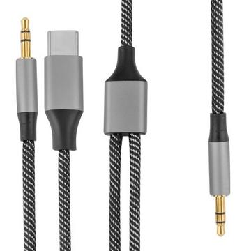 4smarts 456907 Audio-Kabel 1 m 3.5mm USB Type-C + 3.5mm Schwarz, Grün